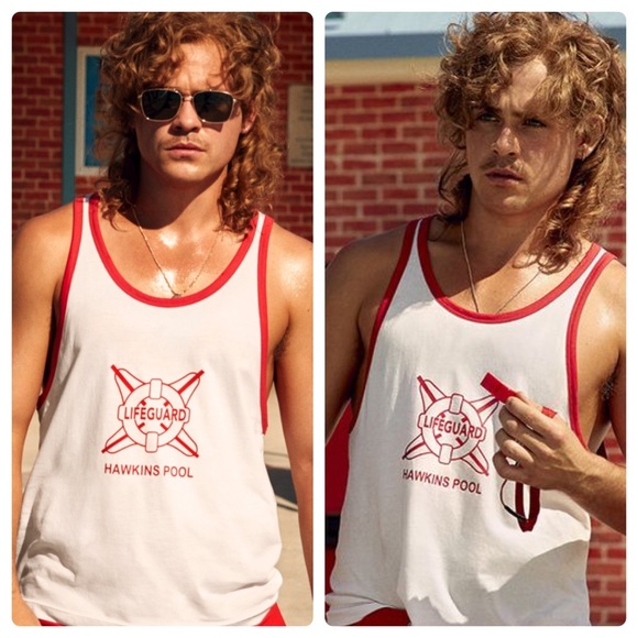 Stranger Things Hawkins Pool Lifeguard Tank - Picture 1 of 1